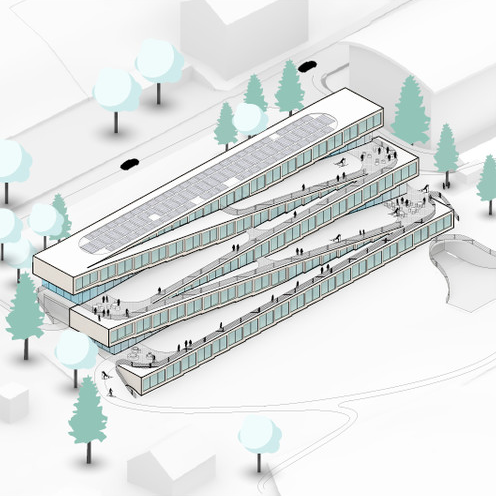 dise&ntilde;o 2 - Este hotel cuenta con un pista de esqu&iacute; en el techo y se desarrollar&aacute; en Suiza por Bjarke Ingels Group