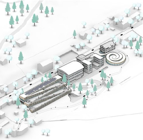 Este hotel cuenta con un pista de esquí en el techo y se desarrollará en Suiza por Bjarke Ingels Group diseño 3 - Este hotel cuenta con un pista de esquí en el techo y se desarrollará en Suiza por Bjarke Ingels Group